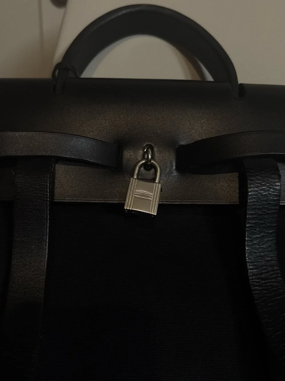 Hermès Black Herbag 2-in-1